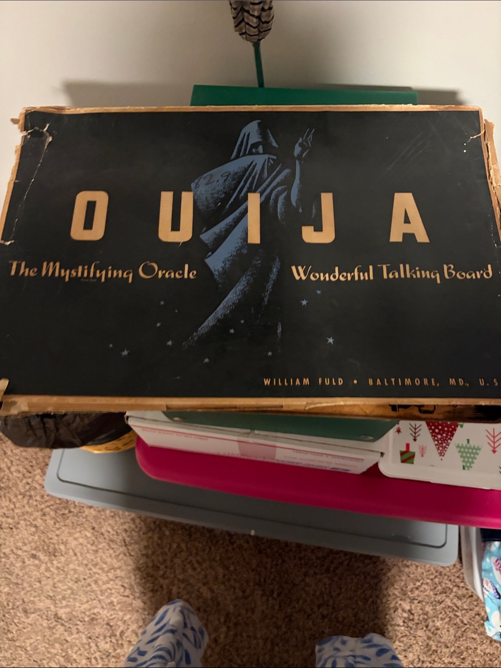 Ouija The Mystifying Oracle Wonderful Talking Board - Black